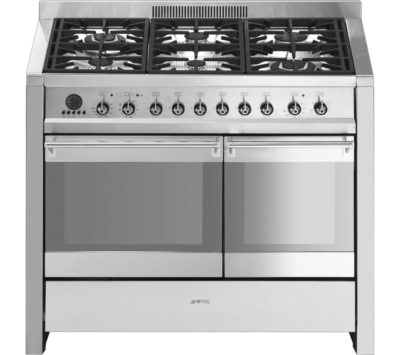 SMEG Opera 100 cm Dual Fuel Range Cooker - Stainless Steel SMEG Opera 100 cm Dual Fuel Range Cooker - Stainless Steel